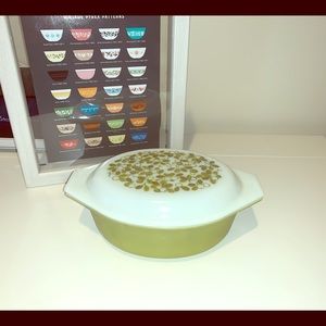 Pyrex, Vintage, Verde olives pattern